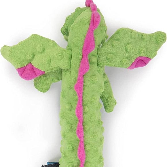 goDog Skinny Dragons Squeaker Plush Pet Toy for Dogs & Puppies, Soft & Durable, - Picture 2 of 9